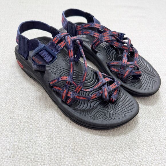 Chaco Z/Volv X2 Women's Purple Pink Toe Loop Comfort Hiking Beach Sandals - Picture 1 of 10